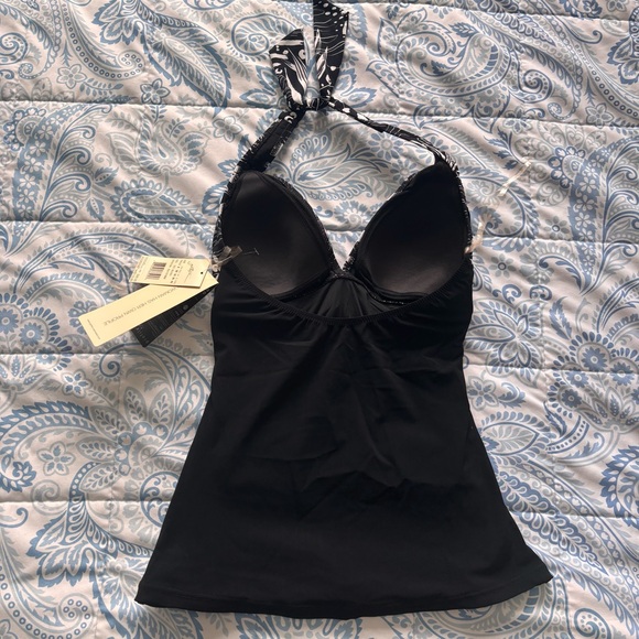 PROFILE BY GOTTEX MARBELLA HALTER TANKINI TOP Size 8 NWT - Picture 5 of 5